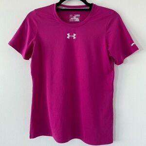 Under Armour Fuchsia Short-Sleeve Performance Tee